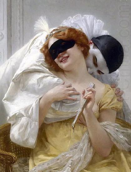 Guillaume Seignac Pierrot's embrace china oil painting image